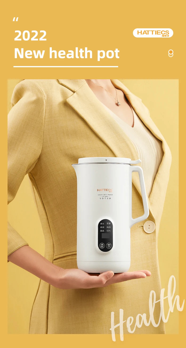 800ml Portable Electric Kettle Multifunctional Health Pot Thermo Pot Smart Teapot Travel Boiled Water Kettle Multi Cookers 220V