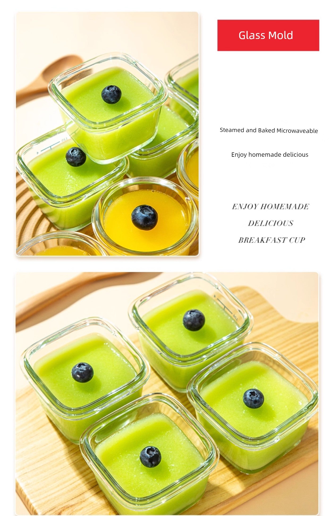 Steam Baking Oven Baby Yogurt Pudding Glass Air Fryer