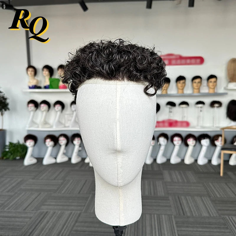 Pre Styled Cut Toupee Men Wig Thin Skin 0.04-0.06 Hair Replacement Systems Ready Wear Human Hair Male Wig Hombre Peruk Capillary