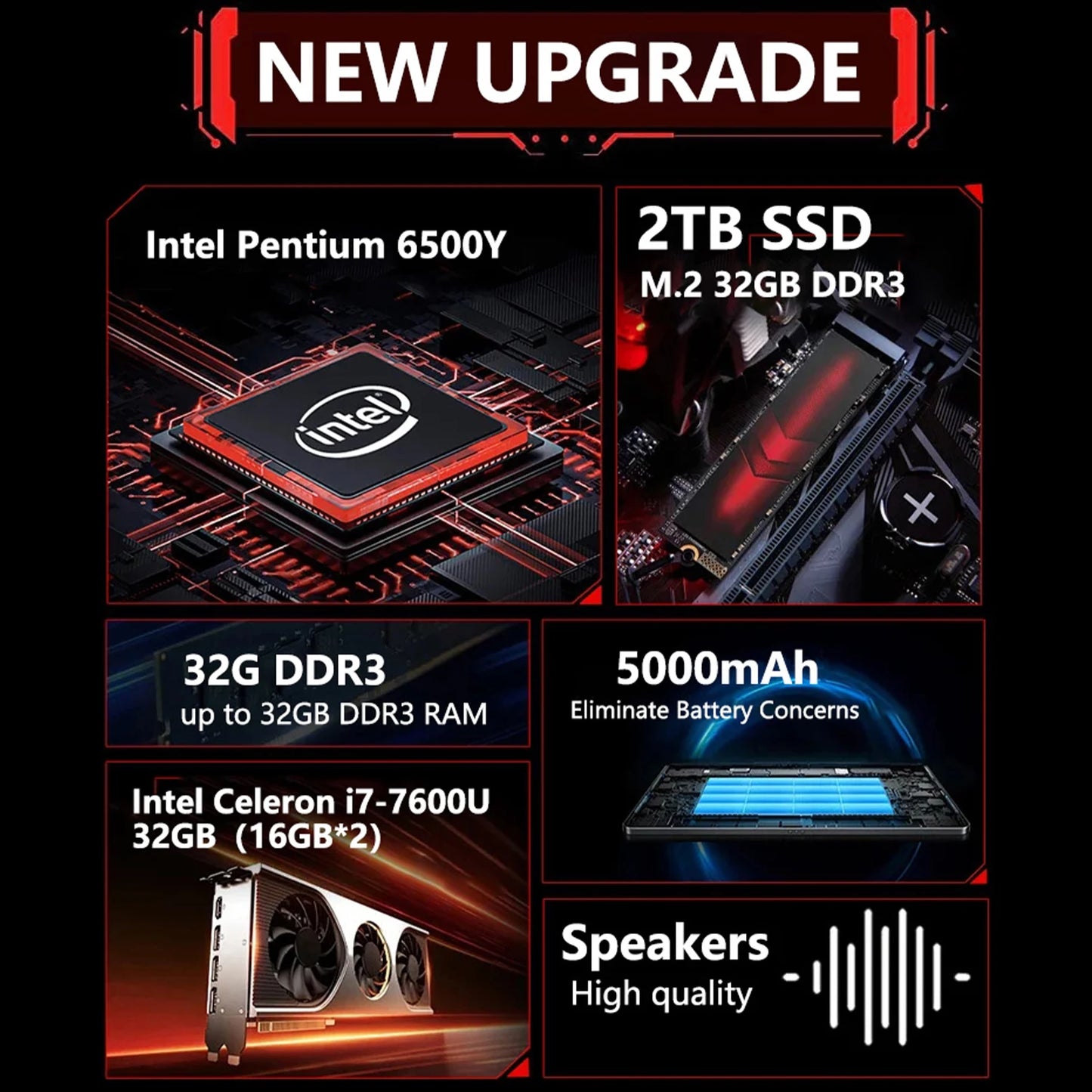 15.6" HOT Laptop 32GB DDR3 512GB 1TB 2TB SSD Windows11 Notebook Pc Gamer Intel 6500Y Office Computer with Backlit Fingerprint