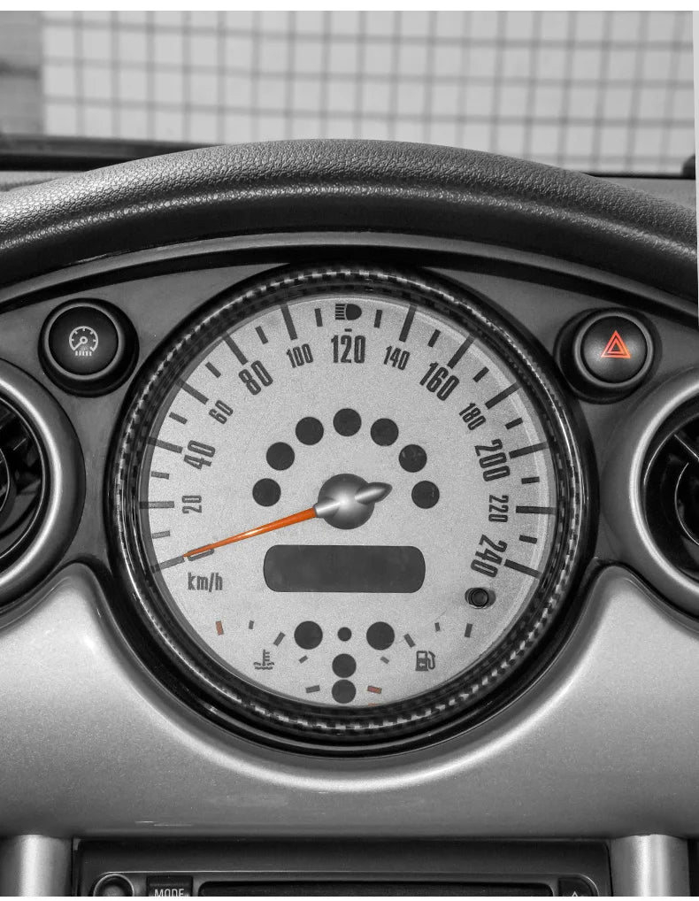 Speedometer Trim Ring Cover Decoration Sticker for Mini Cooper R50 R52 R53 2001 2002 2003 2004 2005 2006 Styling Car Accessories