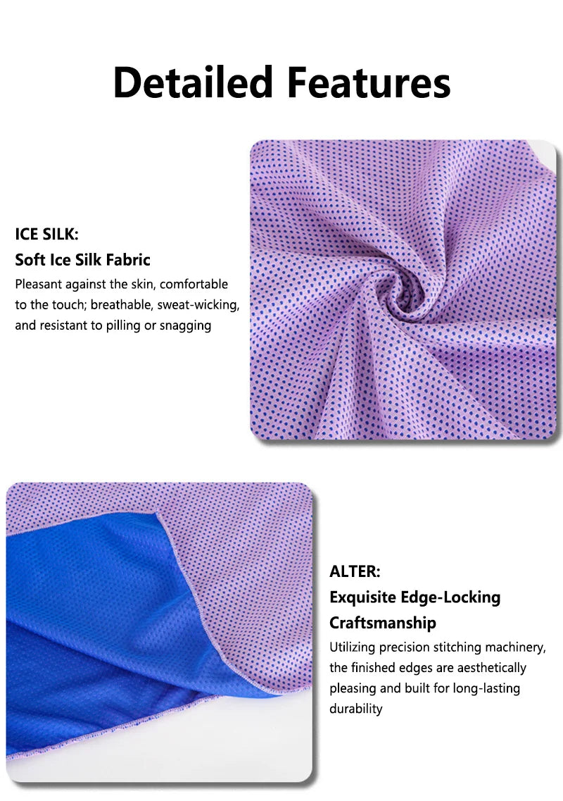 Cooling Hoodie Towel- Hood Towel, Evaporative Cool Technology, Cools Instantly When Wet, , Great for Sports, Fitness, Gym