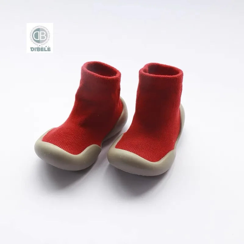 Baby Walking Shoes Spring and Autumn Children's Solid Color Anti Slip Children's Shoes Socks Floor Socks for Boys and Girls