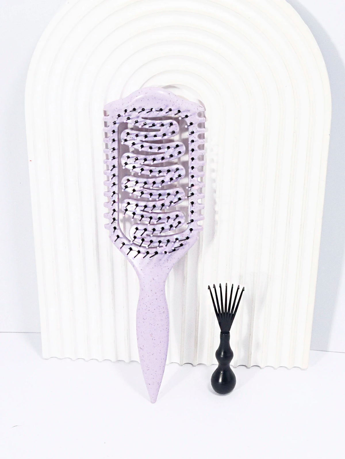 2-piece set of hair styling brushes with cleaning claws for creating voluminous curls Special for real hair wigs