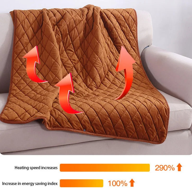 5V USB Large Loose Electric Blanket Powered By Power Bank Winter Bed Warmer Heated Sofa  Blanket Body Heater Bed Warmer Mat