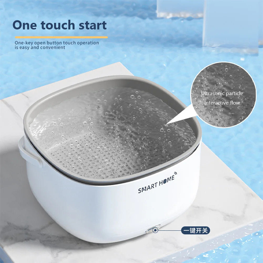 Ultrasound Electric Vegetable Washers Household Food Grains Purifie Basket Kitchen Gadgets for Tableware Bottles Home Appliance