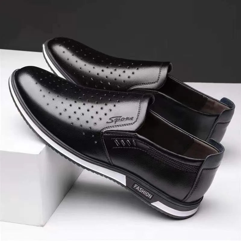 Luxury Men's Leather Shoes Comfortable Loafers Slip on Male Moccasins Non Slip Driving Shoes High Quality Men Shoes Plus Size