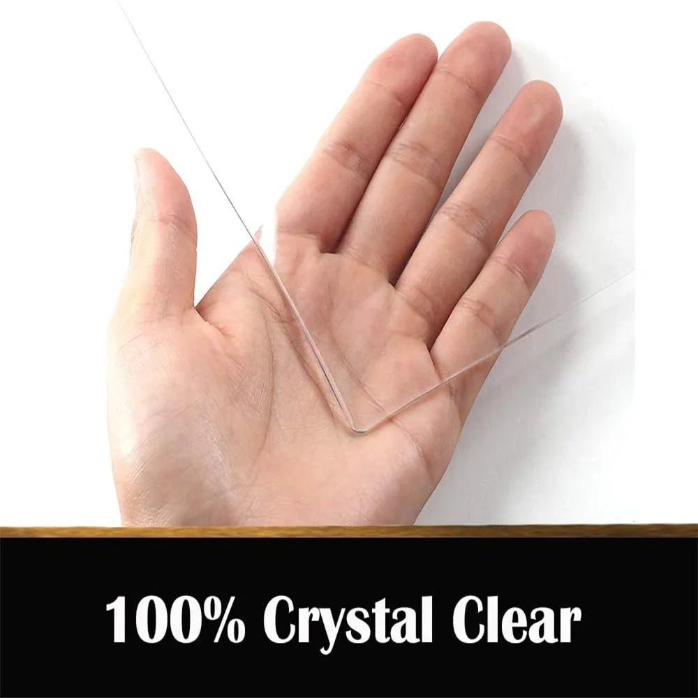 1.0+1.5mm PVC Transparent Tablecloth, Heat-Resistant, Waterproof and Oil-Proof Table Mat