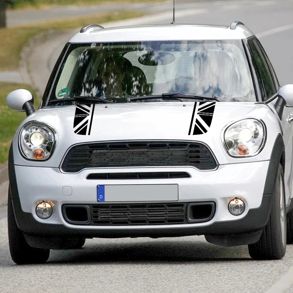 For Mini Cooper F54 F55 F56 F60 R53 R55 R56 R60 R61 Clubman Countryman Car Hood Engine Sticker Tuning Cover Car Accessories