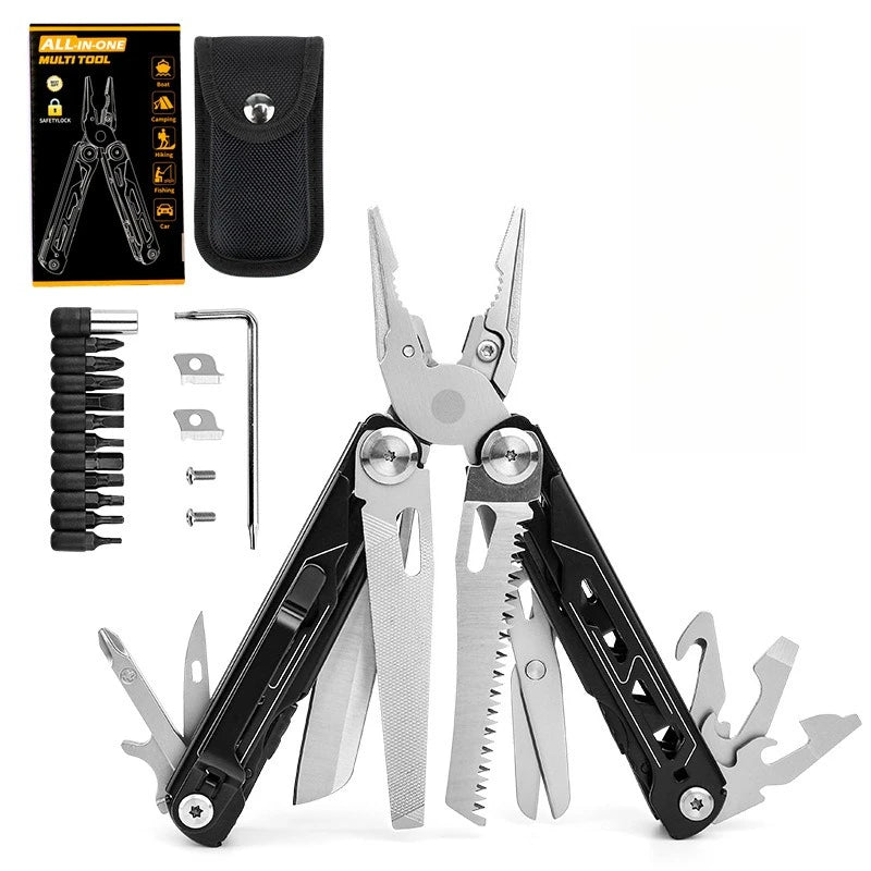 Outdoor Camping Folding Tool Pliers Organizer Opening Jars Bottles Tool Pliers Multi Purpose Pockets Hand Tools Electrician