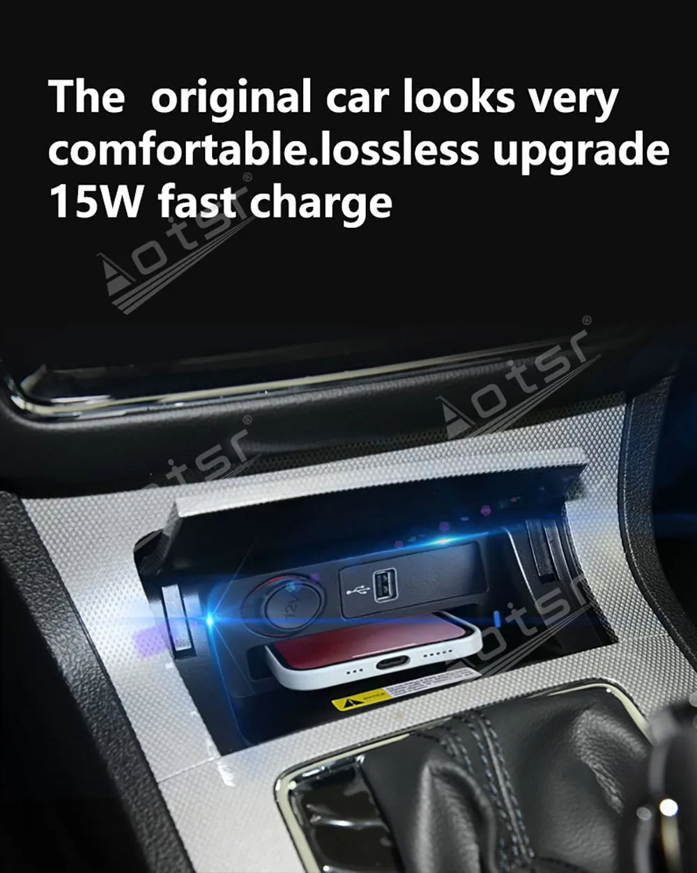 2025 New Product of Wireless Charger For Roewe NEW Energy 2016-2019 Fast charging Car Accessories Supplies Convenient Utensils