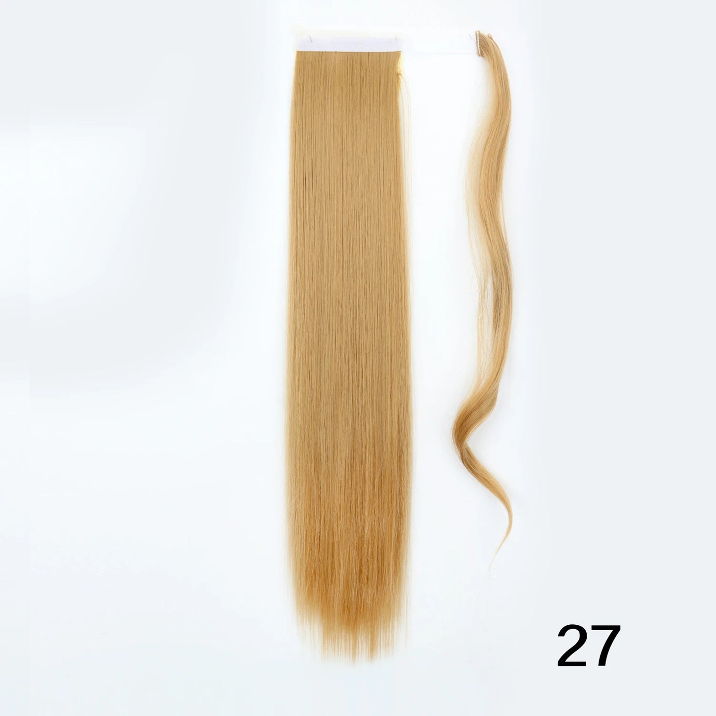 MERISIHAIR Synthetic 22 34 inches Long Straight Ponytail Extensions Heat Resisting Ponytail Brown Blonde Hair Women
