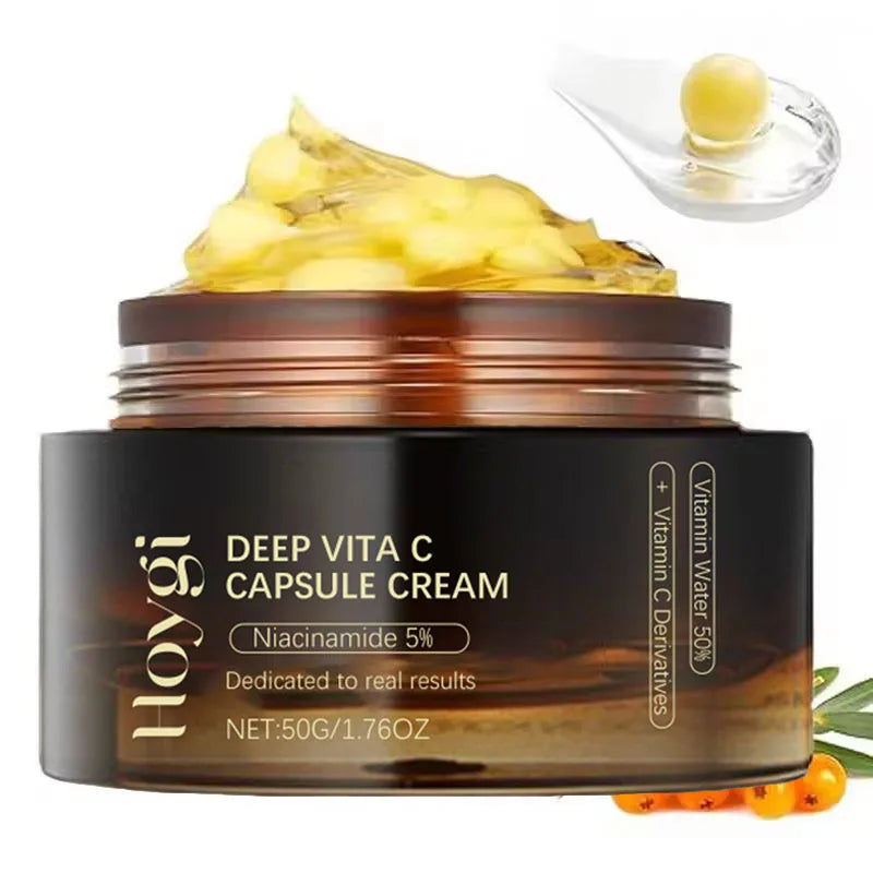 Deep Vita C Capsule Cream Collagen Face Moisturizer Anti Aging Gel Firming Repairing Fade lines Hydrating Skin Care Products
