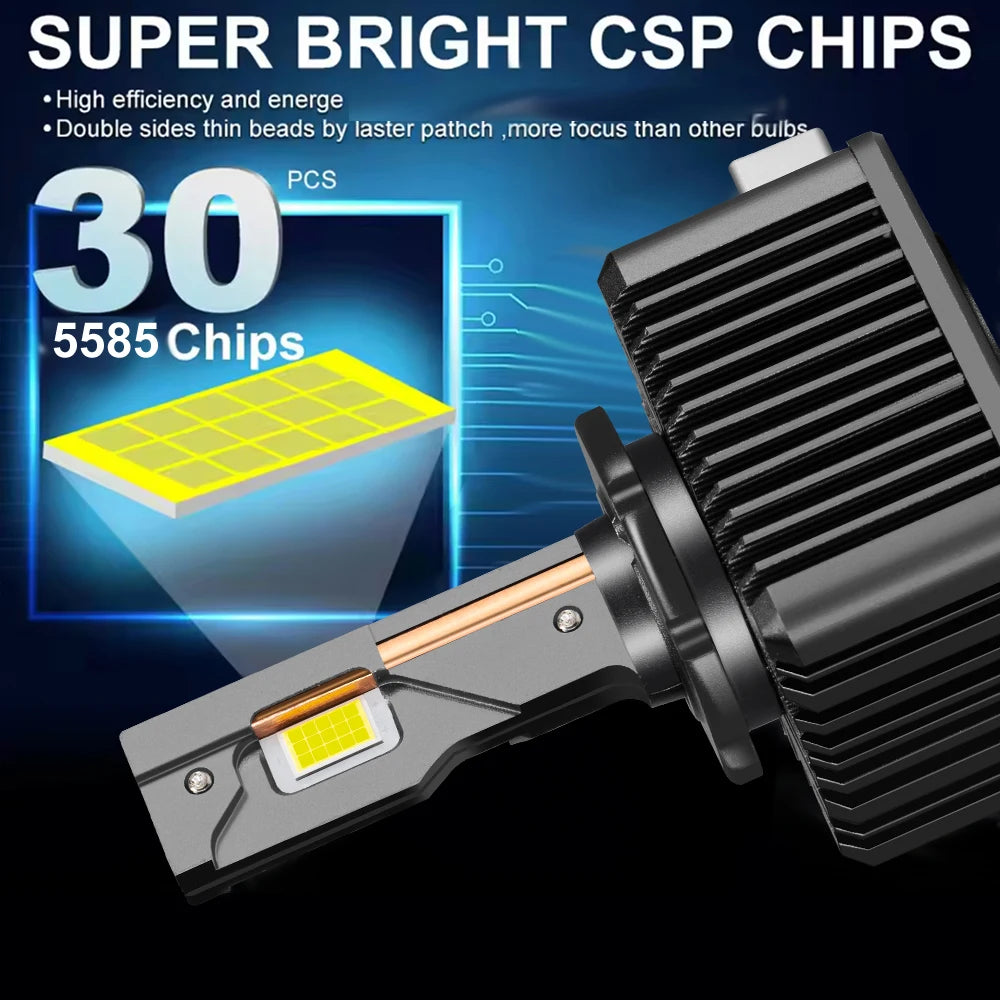 YHKOMS D1S Led Headlight D3S Canbus Bulbs CSP D4S D2S D8S Led 30000LM 110W Super Bright D1R D4R D2R D3R D Series Car Bulb 6000K