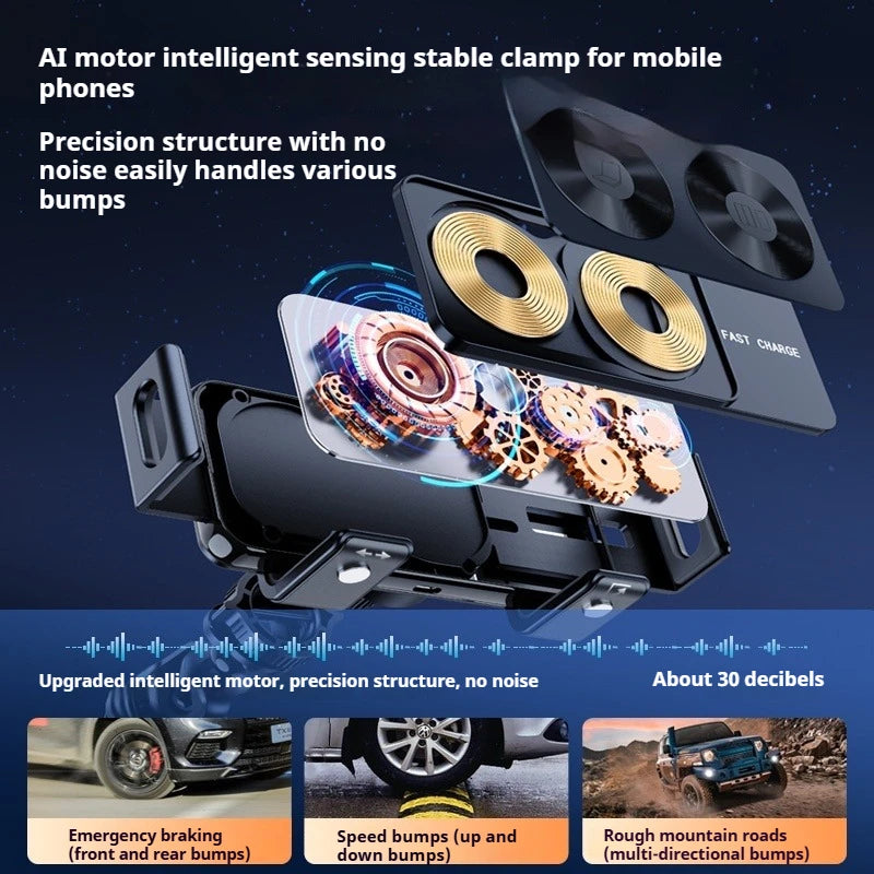 Eary 15W Wireless Car Charger for Huawei Mate XT Ultimate Car Phone Holder Mount Air Vent & Dashboard Fast Charging Accessories