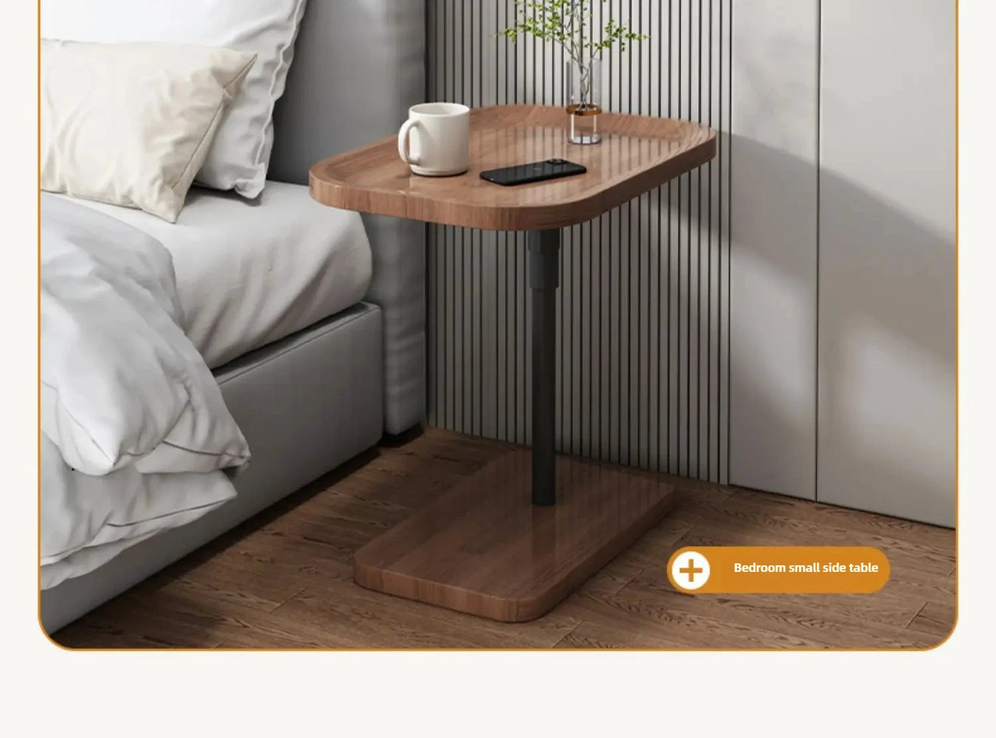 Minimalist Modern Sofa Side Table - Luxury Coffee Tea Table Small Shelves Rugged Durable Living Room Furniture