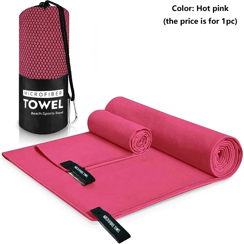 Quick-Drying Sports Towel 40x80/76x152CM Blue Grey Green Orange Swimming Gym Fitness Camping Running Beach Washcloth Towels