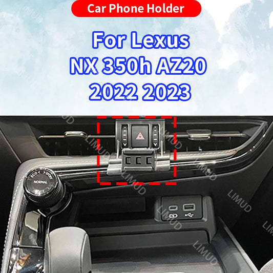 For Lexus NX NX350h AZ20 2022 2023 Gravity Wireless Charging Bracket Special base Car Phone Holder Auto Accessories
