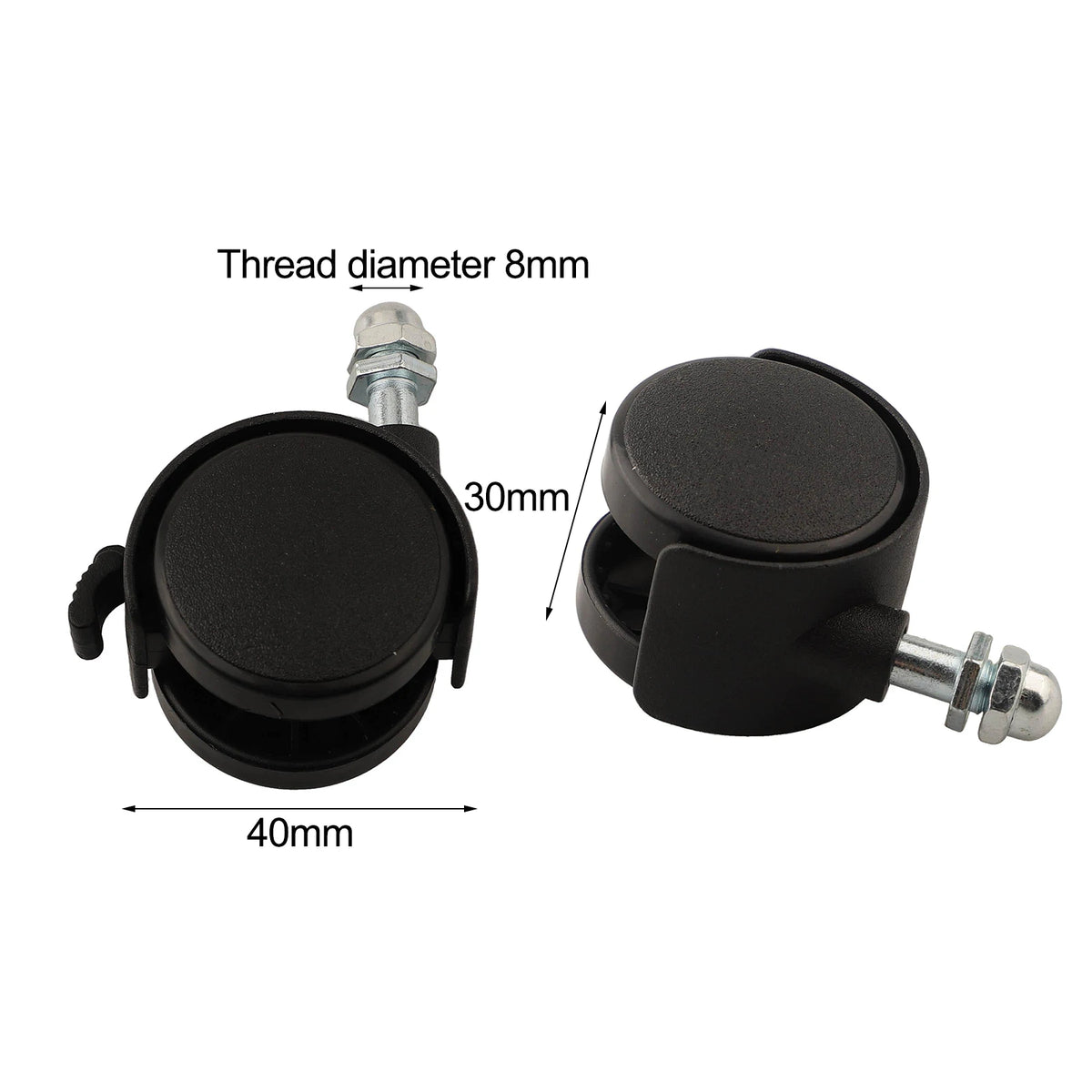 4PCS Casters To Replace Heater Wheels Casters For Midea Electric Oil Heater Electric Heater Mobile Bracket