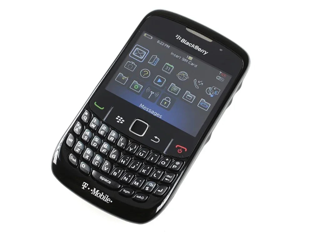 Original Blackberry 8520 Curve 2G Mobile Phone 2.46'' 2.0MP QWERTY WiFi Bluetooth Cellphone BlackBerryOS SmartPhone