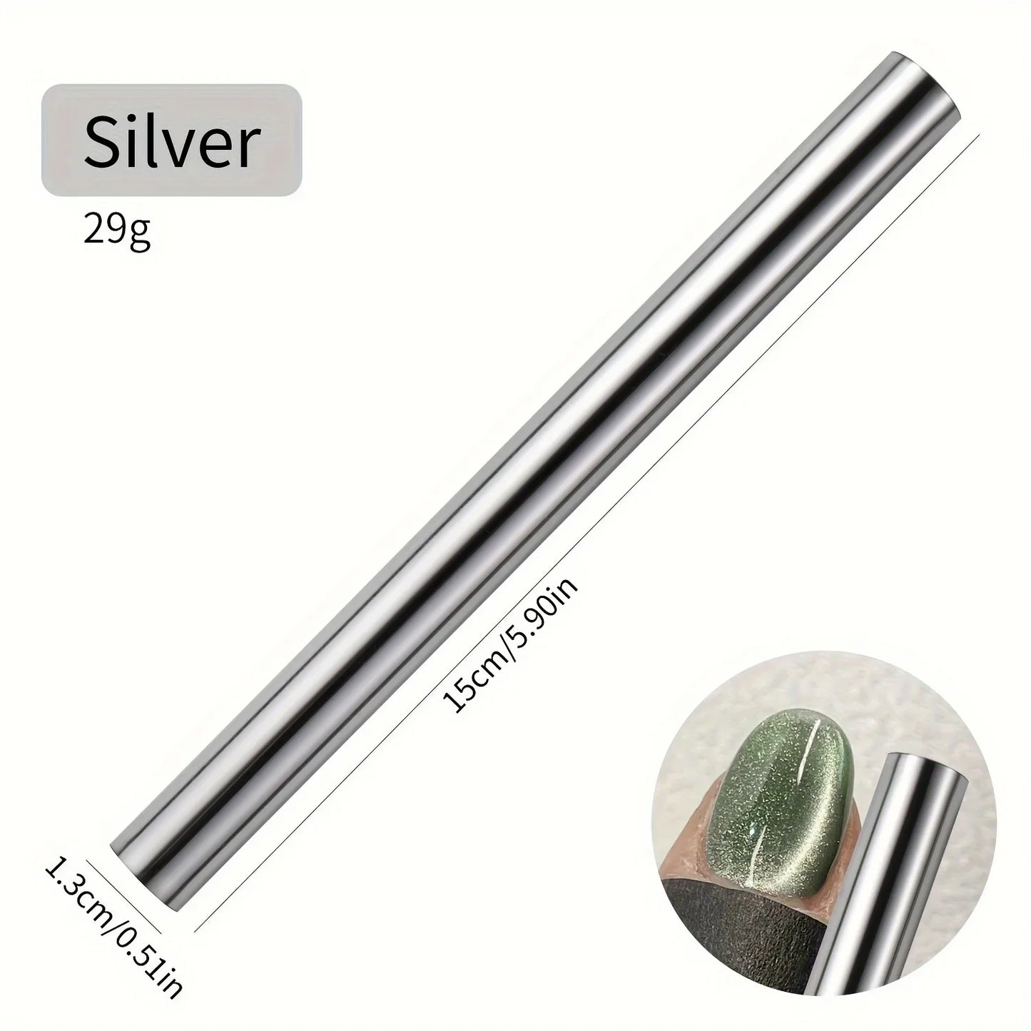 Super Long Double Head Nail Magnet Tool Pens Magnetic Cat Eye Gel Polish Nail Art Kit for DIY Salon Studio Or Home Use