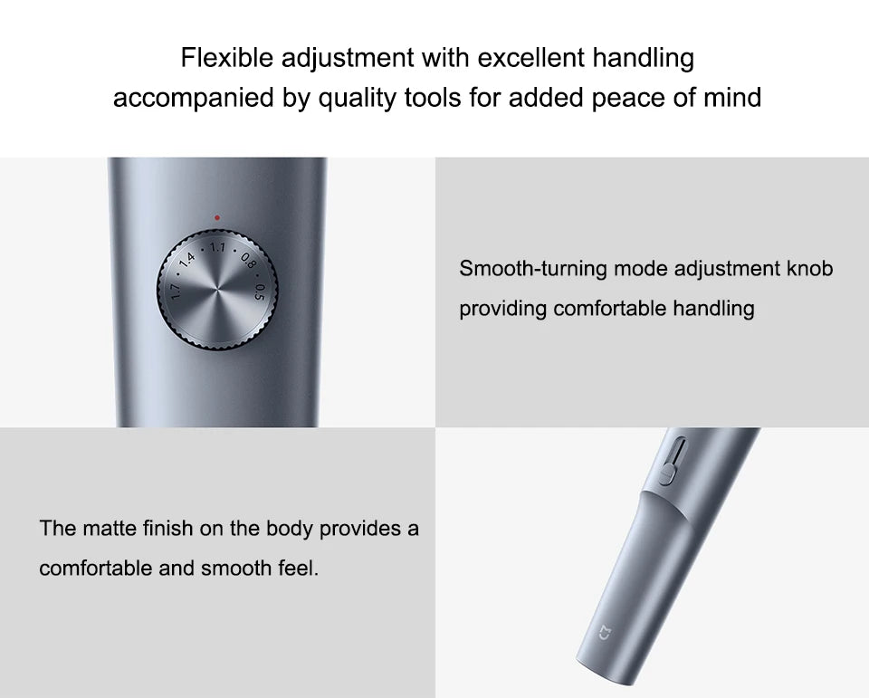 NEW MIJIA Hair Clipper 2 Hair Trimmer Professional Beard Cut Machine IPX7 Waterproof Wireless Haircut Machine Mijia Clipper 2