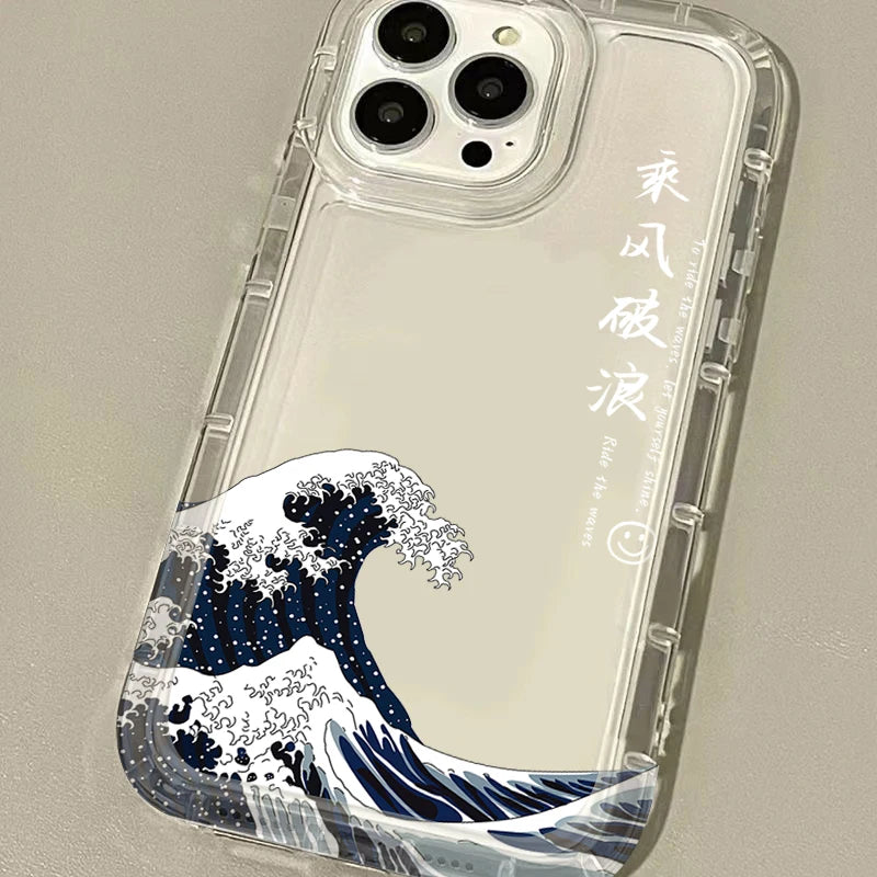 Fashion Great Blue Wave Phone Case For Xiaomi POCO X6 Pro 12T 13T 14 13 12 Pro 10 11 Lite 5G NE  X5 X4 GT X3 NFC F3 F4 F5 F6 M5S