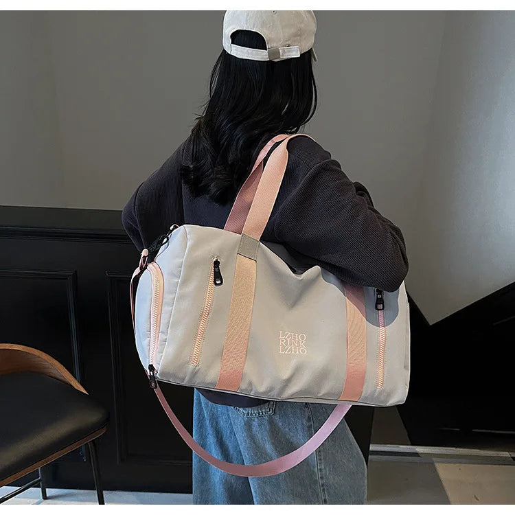 Fashion Travel Bags For Women Large Capacity Men's Sports Bag Waterproof Weekend Sac Voyage Female Messenger Bag Dry And Wet