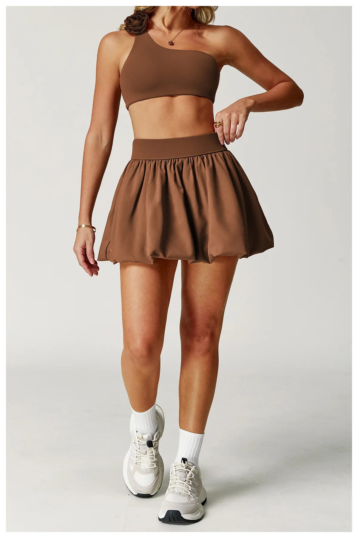Women Sports Skirts High Waist Yoga Tennis Shorts Dress With Pocket Running Golf Skirt Quick Dry Breathable Belt Safety Pants