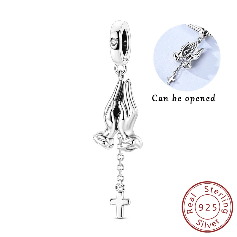 Original Charms Beads Pendant 925 Sterling Silver Red Polka Dot Doll Charms Fit Bracelet Necklace Pendant For Women Jewelry Gift