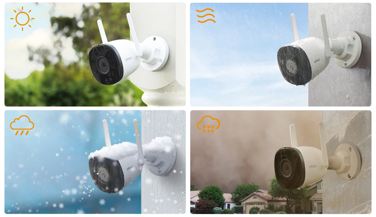IMOU Outdoor Bullet 2C 4MP Wifi Camera Weatherproof AI Human Detection Outdoor Surveillance ip Camera