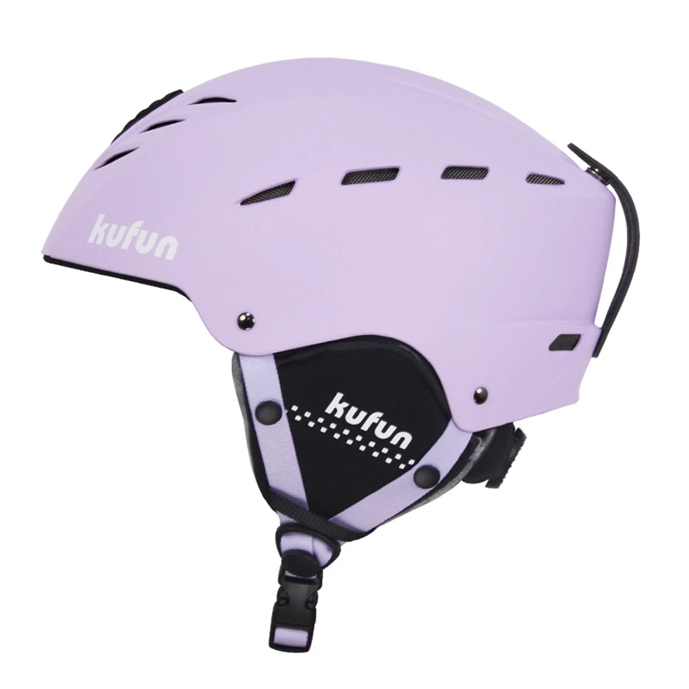 KUFUN Ski Helmet Earmuffs Winter Snow Sports Snowboard Skateboard Skating Cute Animal Lady Men Adult Kids Winter Safety Children
