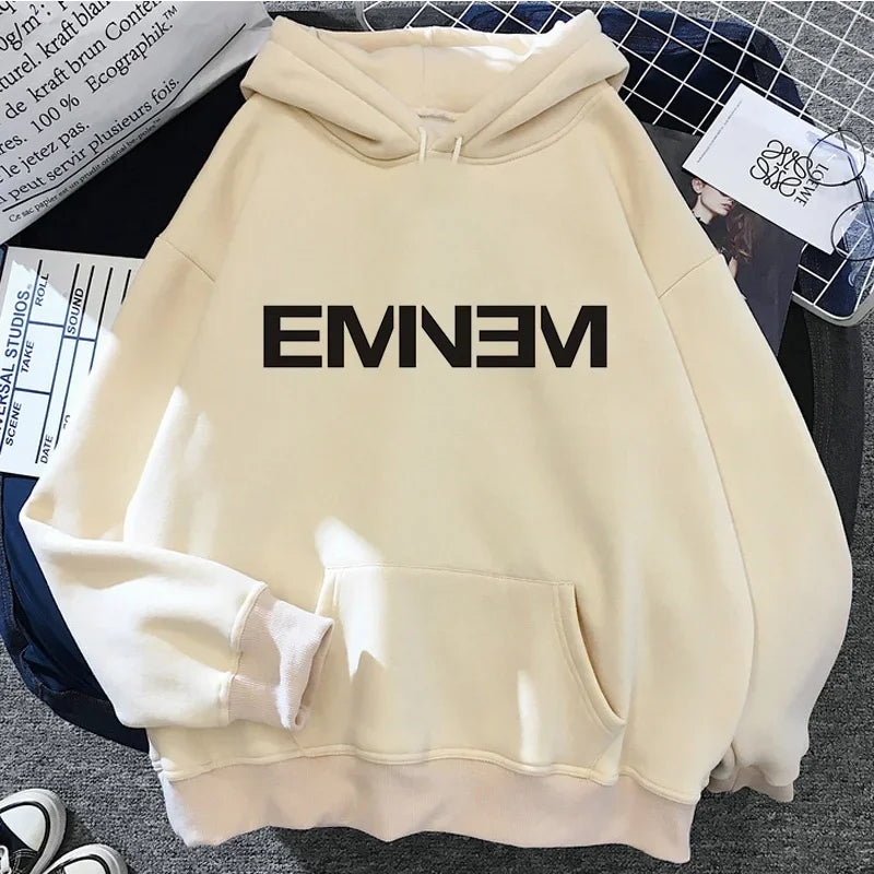 Eminem Print Hoodies Men/Women Casual Fashion Hooded Shirt Woman y2k Long Sleeves Pullover Fashion HipHop Sweatshirts Harajuku