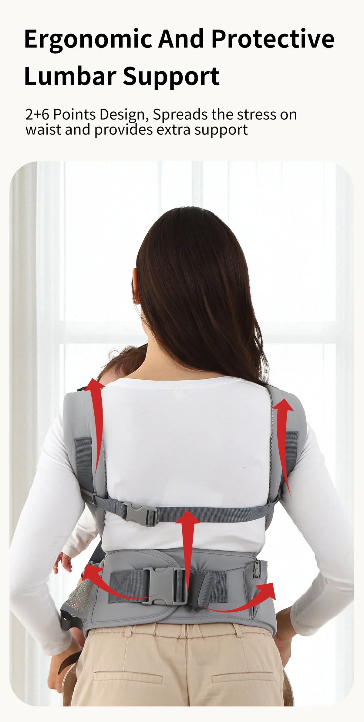 Baby Four Seasons Style Carrier Multi-functional Child Waist Stool Breathable Waist Stool With Hip Seat Front Hold Portable 0-2Y