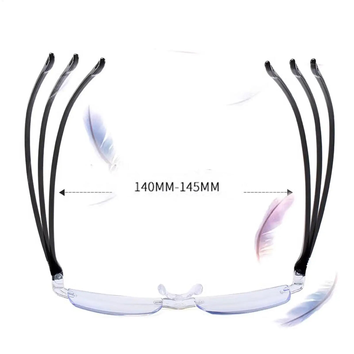 Smart Automatic Zoom Reading Glasses Anti Blue Ray Eyeglasses Autofocus Power Rimless Near Far Computer Glasses
