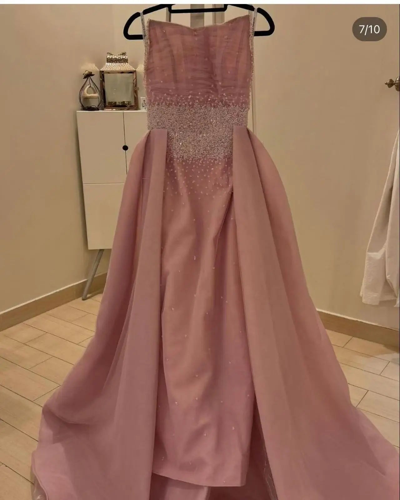 Saudi Mermaid Long Sleeves Prom Dresses Crystals Sequins Custom Formal Evening Dresses Floor Length Party Dresses