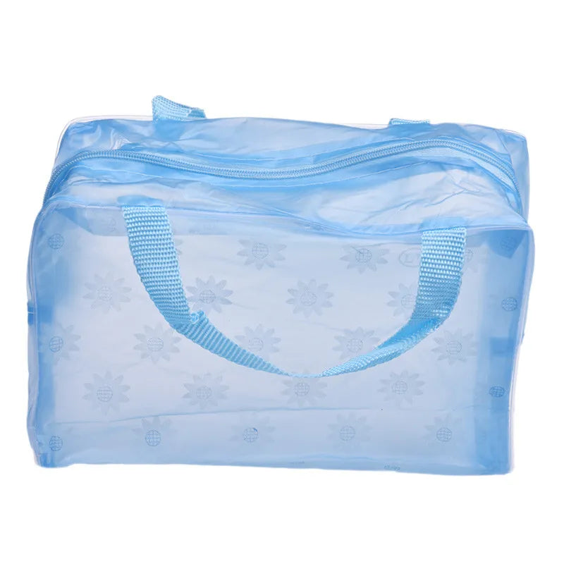 PVC Travel Transparent Cases Clothes Toiletries Storage Bag Box Luggage Towel Suitcase Pouch Zipper Cosmetic Organizer Bags