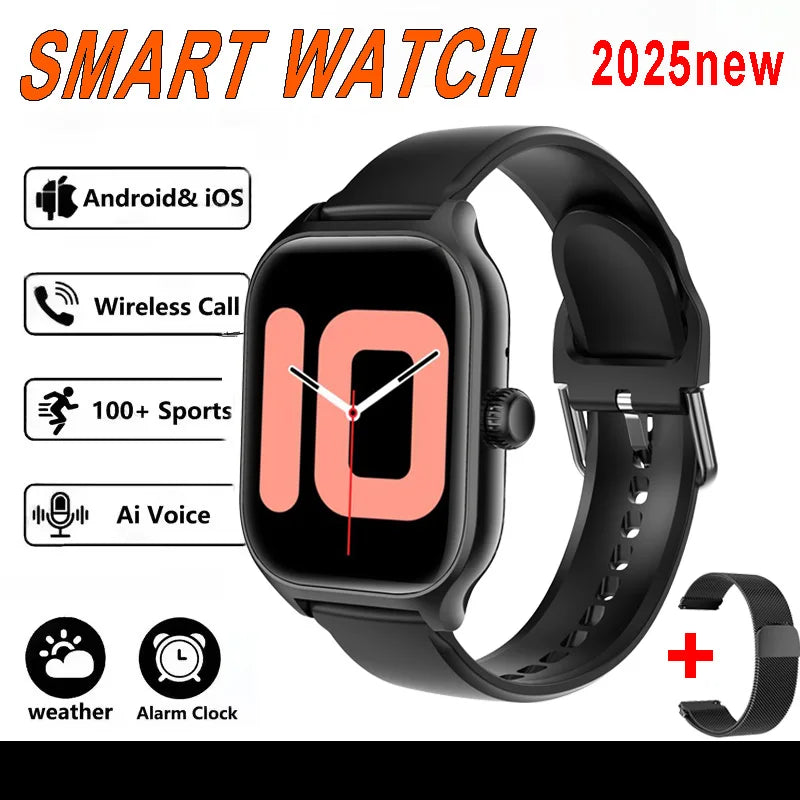 Smart Watch Bluetooth Calling Message Notification Multi-Sport Mode Heart Rate Blood Pressure Blood Oxygen Monitoring SmartWatch