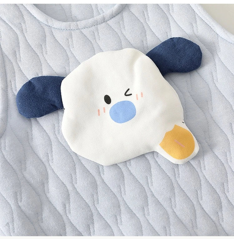 Autumn Newborn Baby Set Long Sleeved Top+overalls 2-piece Set 0-2 Years Old High-quality Cartoon Dog Newborn Outdoor Clothing