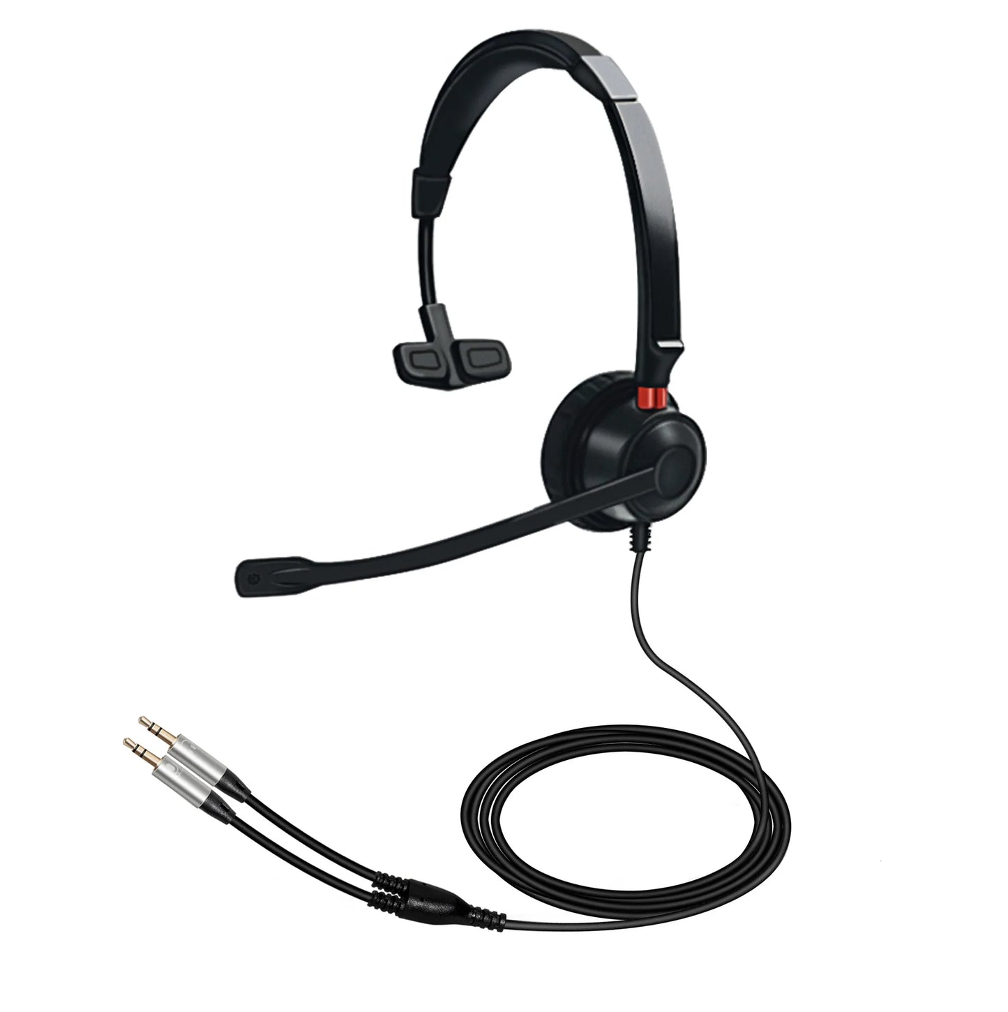 Wholesale phone headphones with USB plug, microphone headphones for call center use
