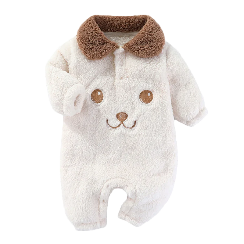 Newborn Baby Bodysuit New Autumn Winter Infant Jacket for Boy Flannel Onesies for Girls Soft Bebe Romper Baby Clothes 0-12 Month