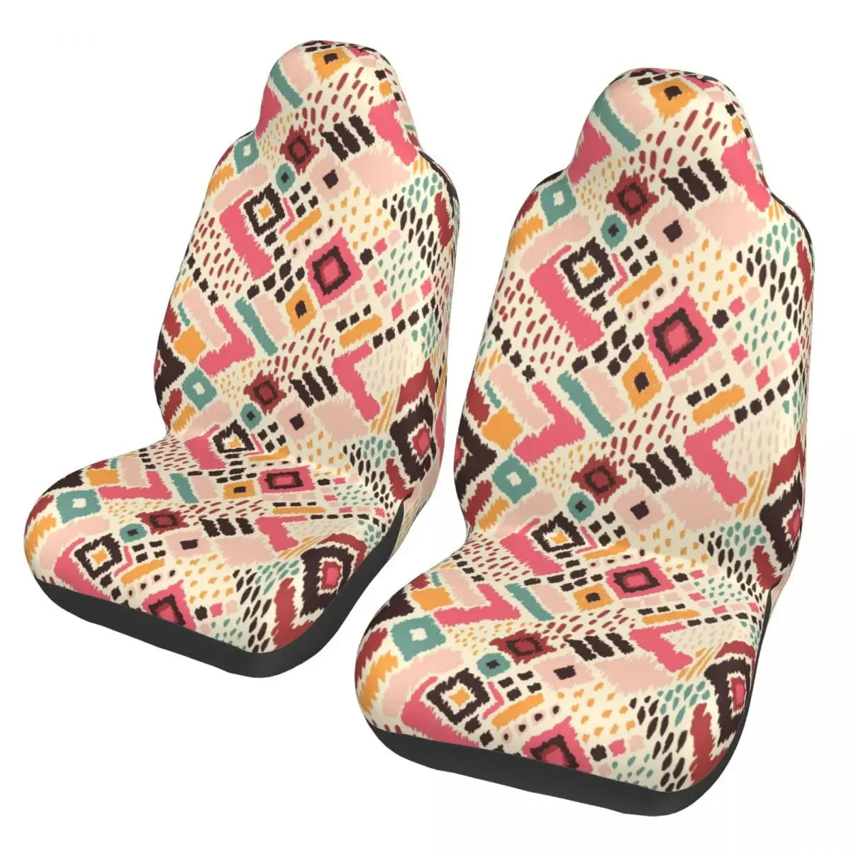 Boho Aztec Universal Car Seat Cover Four Seasons Women Ethnic Persian Tribal Car Seat Cushion Fabric Hunting