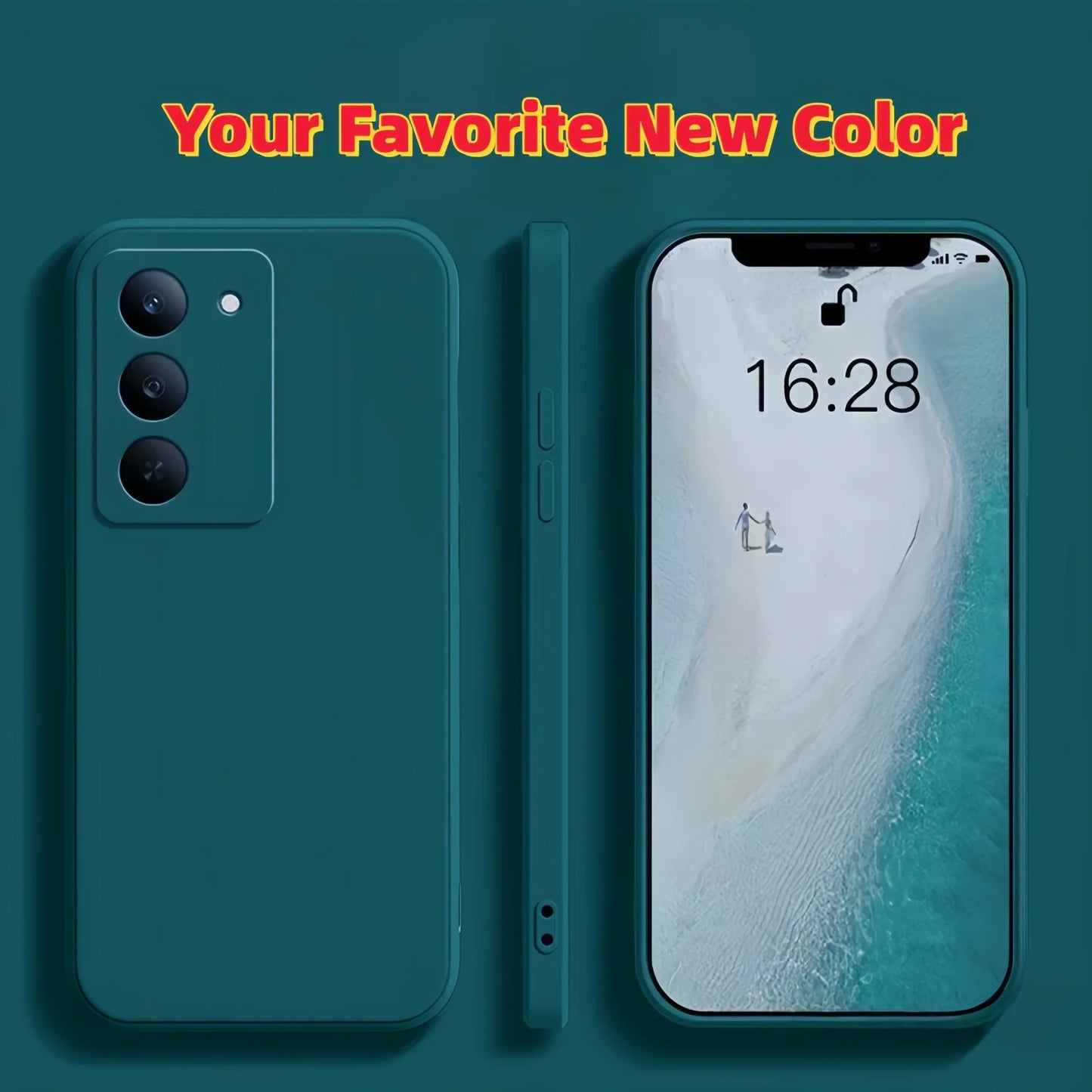 Noble Fashion Solid Colour Shockproof Protective Liquid Silicone Phone Case For Redmi 15