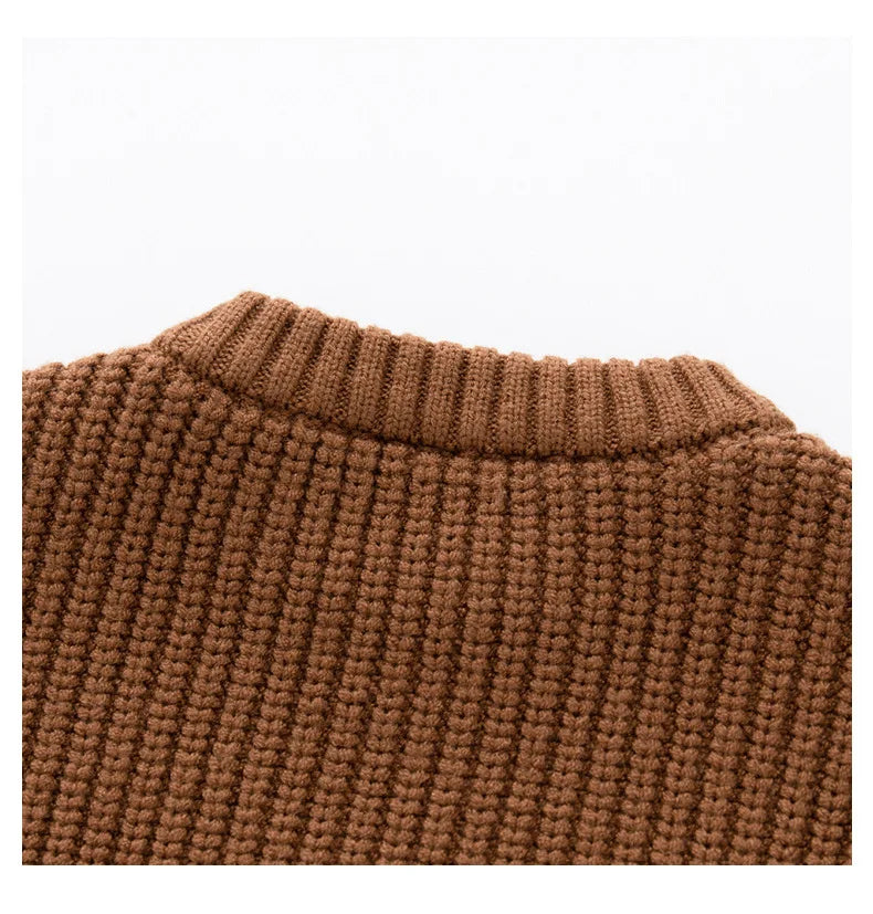 0-6Yrs Baby Boys Girls Knit Sweater Clothes 2025 New Toddler Infant Newborn Knitwear Soft Spring Long Sleeve Baby Pullover Tops