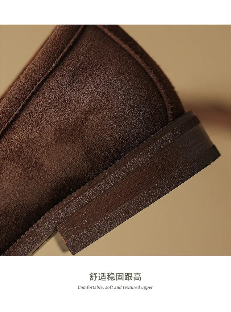 Shoes for Women 2024 Summer Brown Casual Flats Ladies Shoe Fashion Suede Loafers Soft Sole Non-Slip Feminino Zapatos Mujer