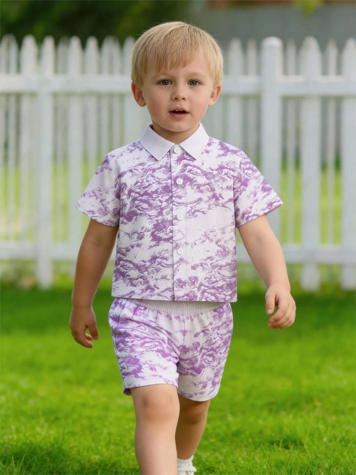 Baby boy shirt short sleeved shorts set summer style breathable, sweat absorbing, quick drying fabric comfortable and versatile
