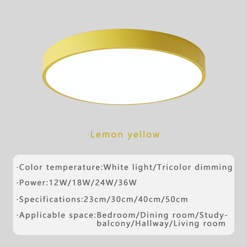 Macaron LED Nordic ceiling light creative modern minimalism living room bedroom study dining room corridor balcony lighting