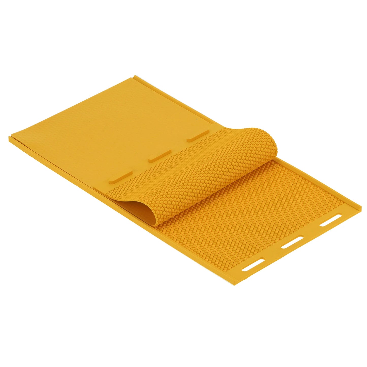 2PCS 5.4mm Beeswax Press Mold DIY Rubber Comb Foundation Sheet Beekeeping Accessory Yellow Beeswax Sheet Beeswax Press Embosser