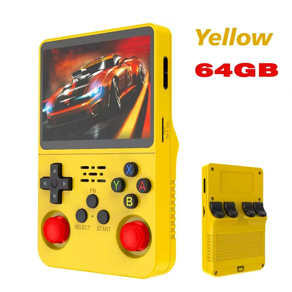 Retro R36S handheld game console 3.5-inch IPS screen Linux system 128GB portable pocket player for gaming