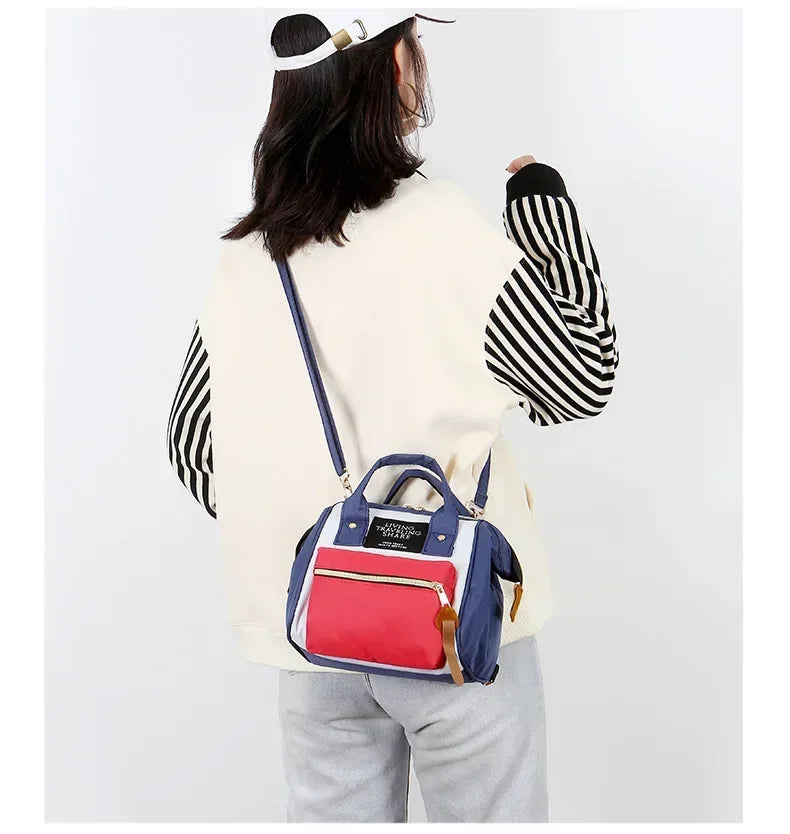 Small size mother and baby mother storage bag handbag travel backpack diaper bag baby stroller accessories